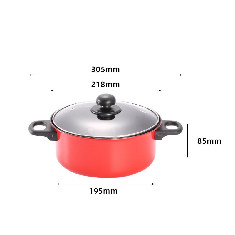 Hot selling 3pcs cheap, kitchen housewares iron non stick kitchen cookware sets Eco-friendly pots and pans sets/