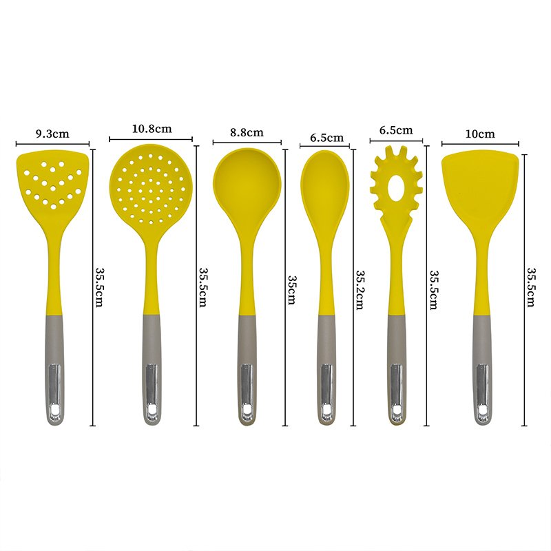 Eco Friendly Non Stick Kitchenware Cookware Heat Resistant Silicone Kitchen Cooking Utensils Set