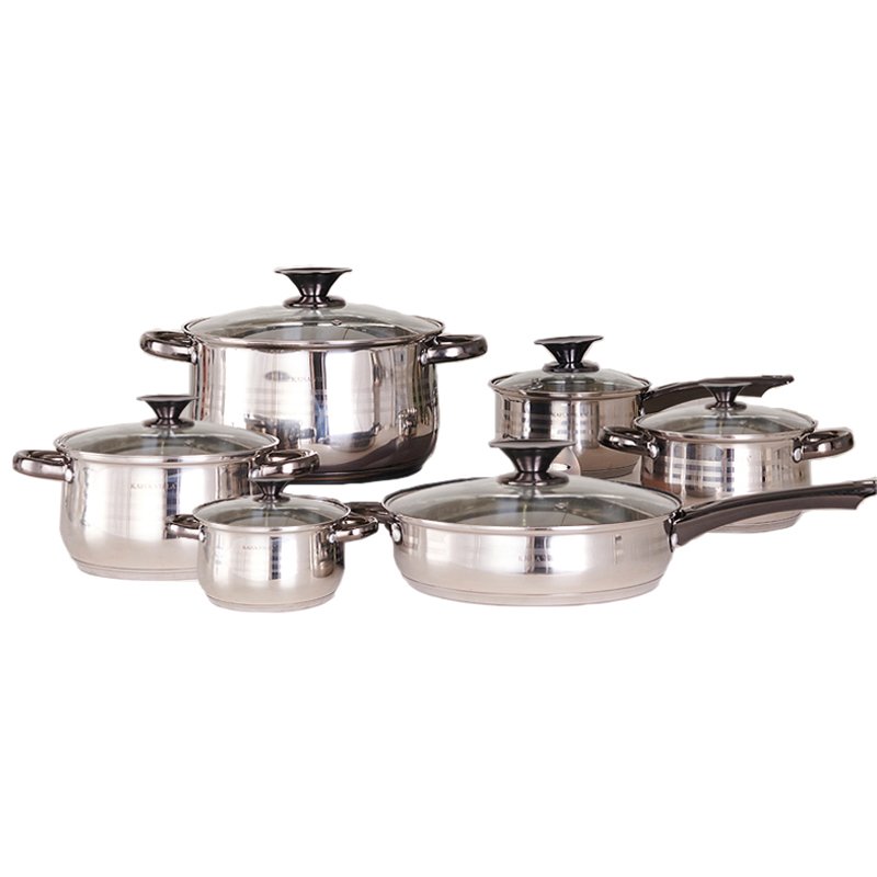 KAISA VILLA KV-6620 Kitchen Stainless Steel Kitchen Cooking Set Non Stick Cookingware Set Cooking Pot