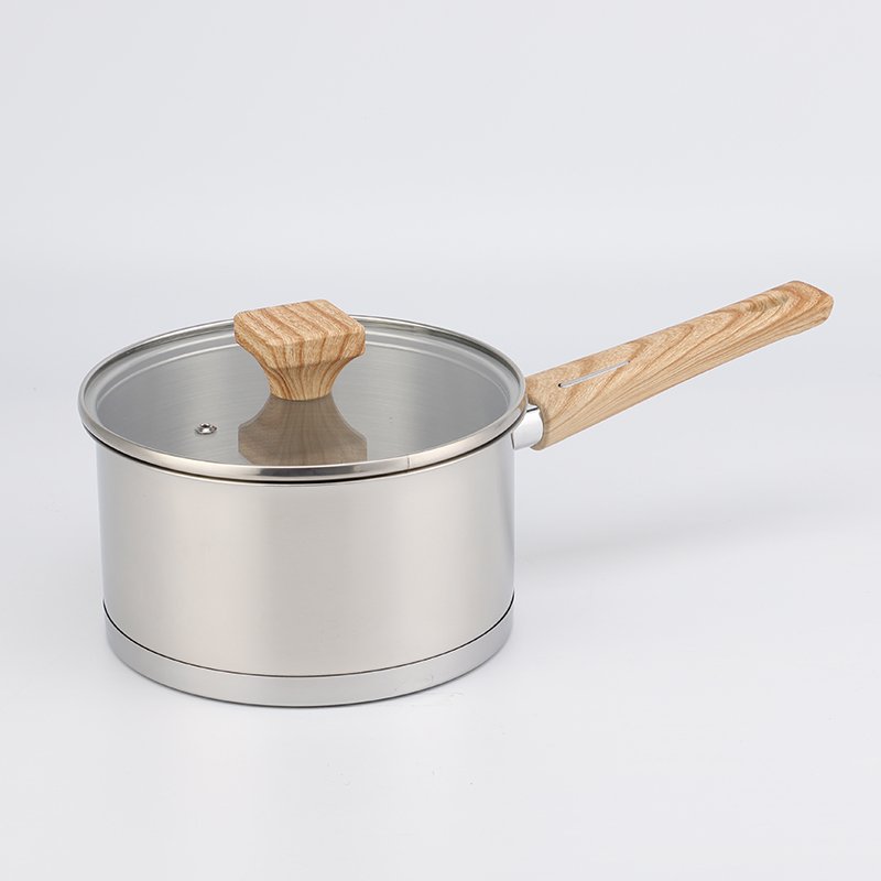 Factory 8 PCS Cooking Pots and Pans Sauce Pan Stock Pot Casserole Non Stick Stainless Steel Cookware Set