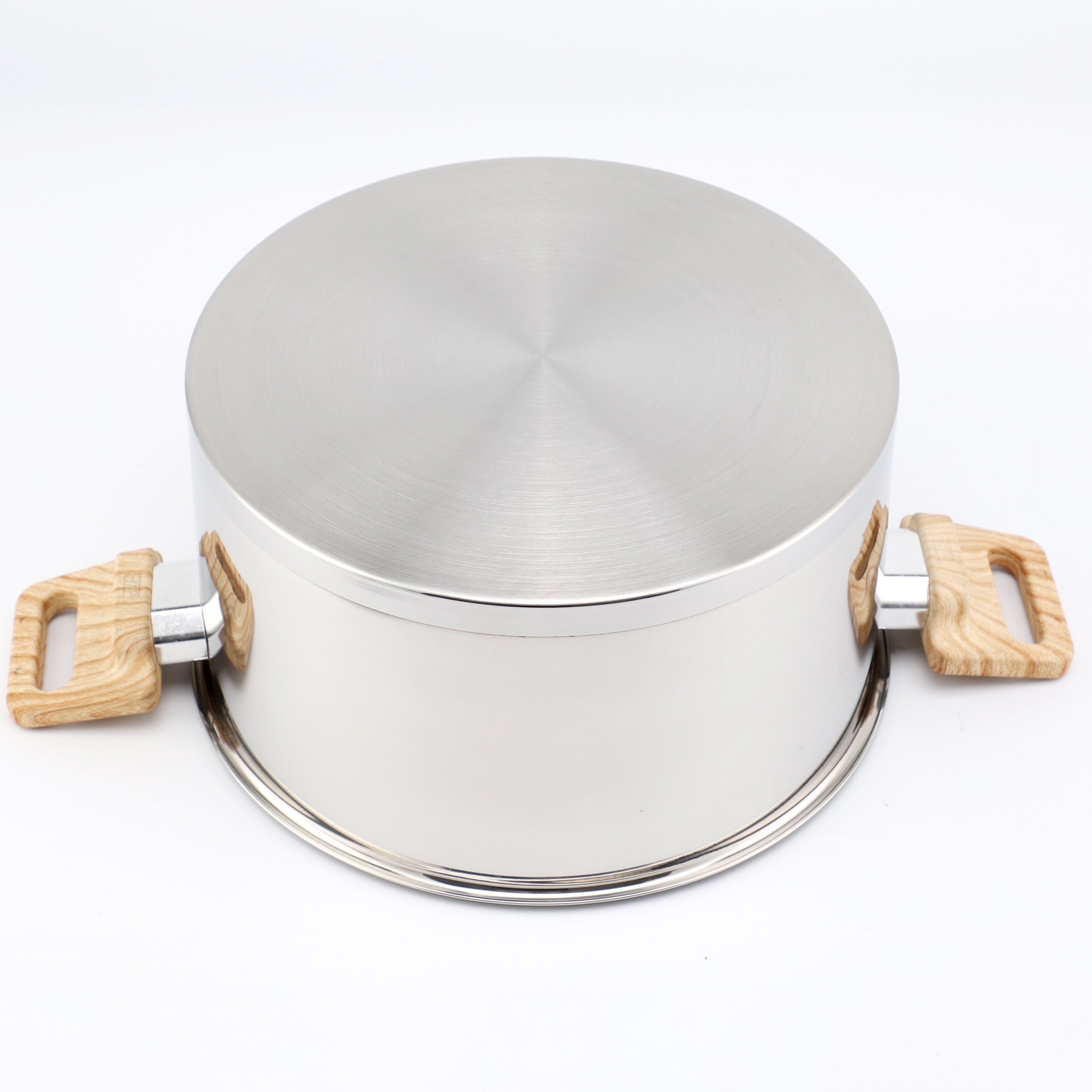Factory 8 PCS Cooking Pots and Pans Sauce Pan Stock Pot Casserole Non Stick Stainless Steel Cookware Set