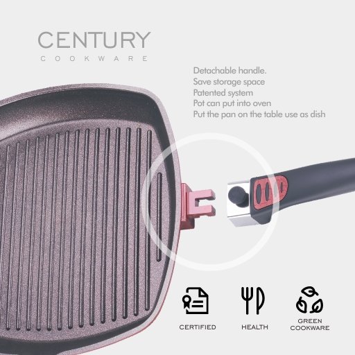 New Arrival Aluminum Die Casting Wok Set Non Stick Handle Deep Frying Pan Grill Pan Non-Stick Cookware Sets