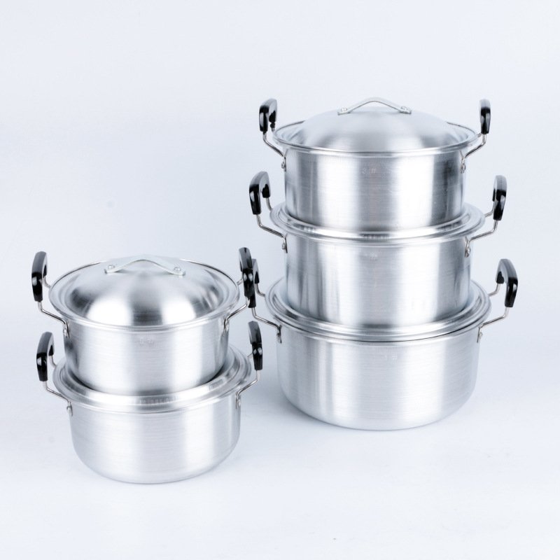 Cook Dinnerware 5pcs set Soup Pot Cookware Sets Home Use Soup Pot