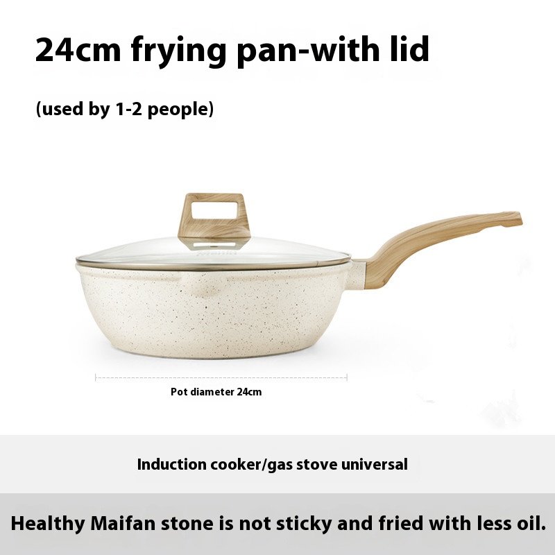 Nonstick Healthy Kitchen Cookware Set PFOA-Free Granite Stone Woks for Induction Cooking Pots and Pans Set
