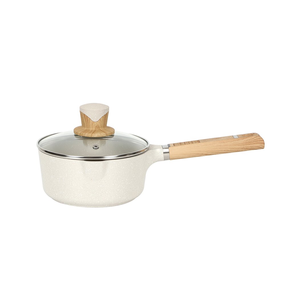 Nonstick Ceramic Granite Cookware Set 10-Piece Healthy Pots and Pans Set Non-toxic Kitchen Cooking Set Silicone Tools and Pot