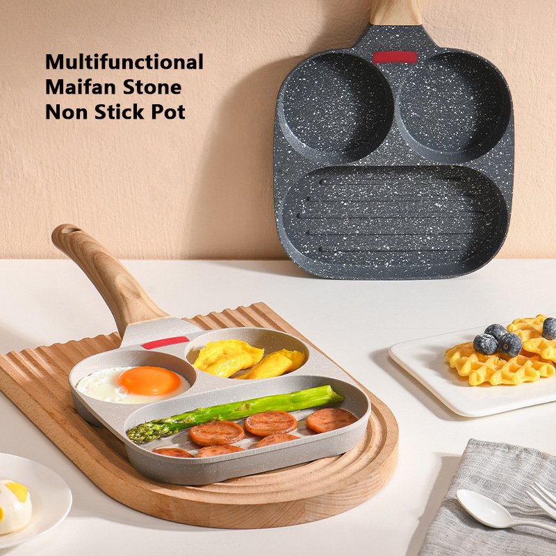 Hot Sale Maifan Stone Kitchen Cooking Non Stick Pans Aluminum Alloy Egg Frying Cookware