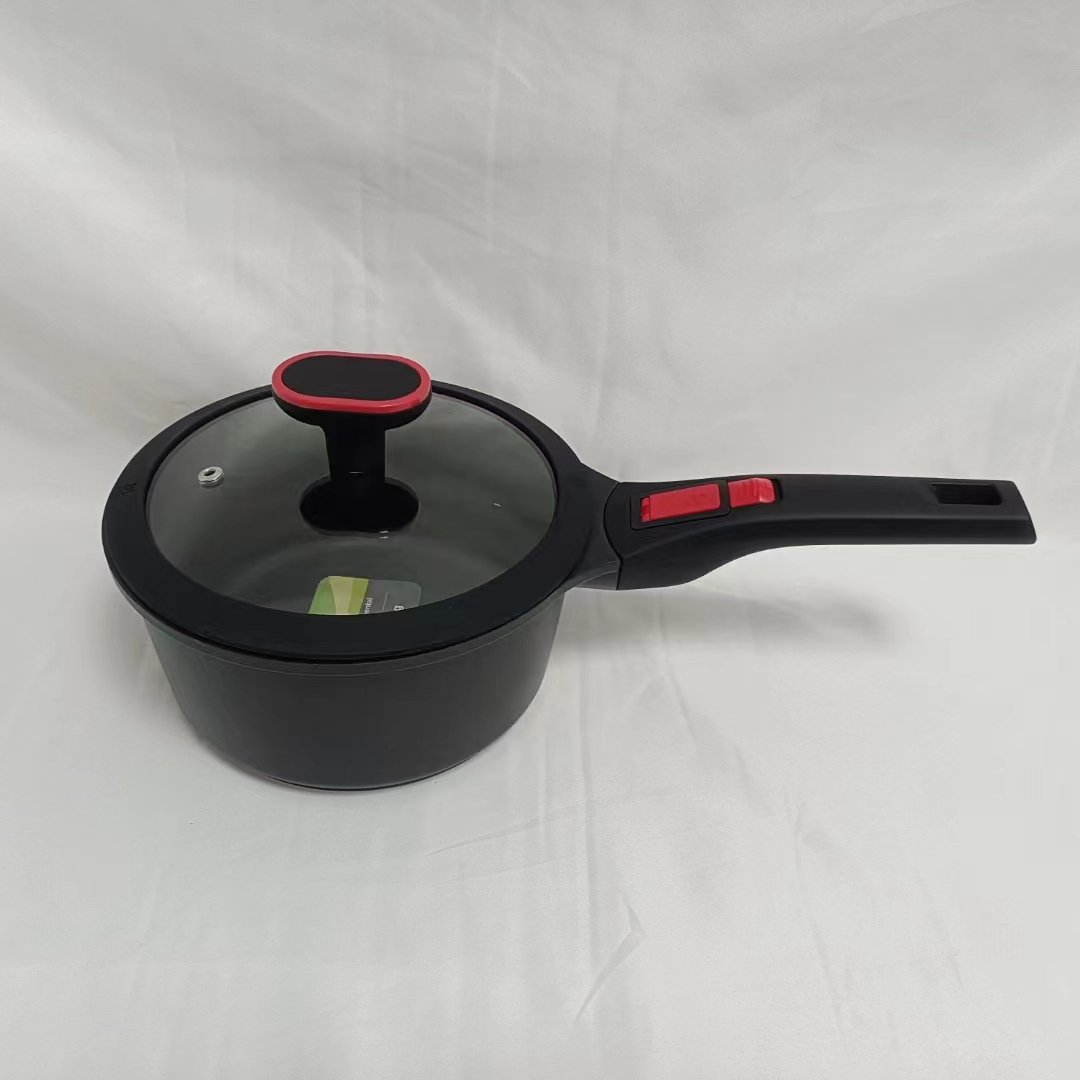 New detachable handle die cast aluminum cookware set