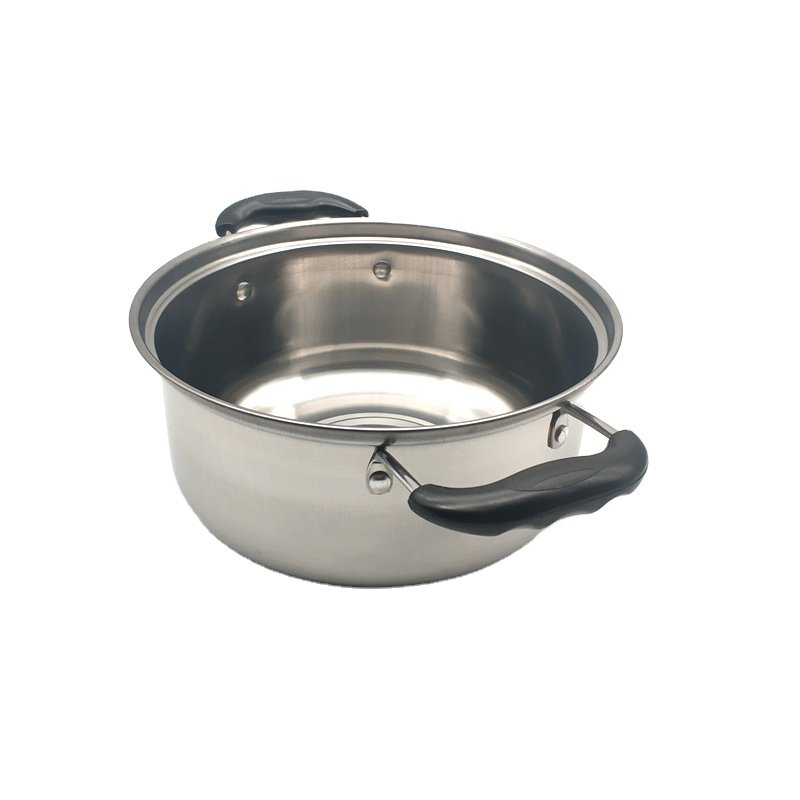 Cheap wholesale soup stock cooking pot bakelite handle 10pcs stainless steel cookware sets casserole set