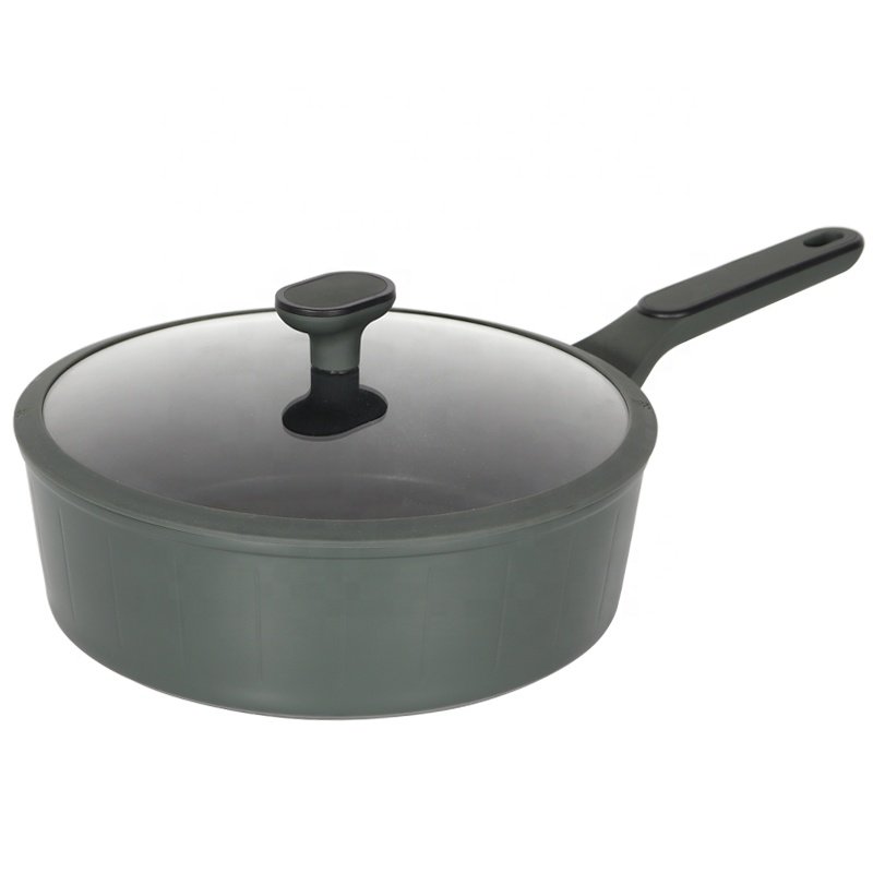 New deagin forged pumpkin aluminum nonstick pans cooking cookware sets aluminium pots sets cooking cookware
