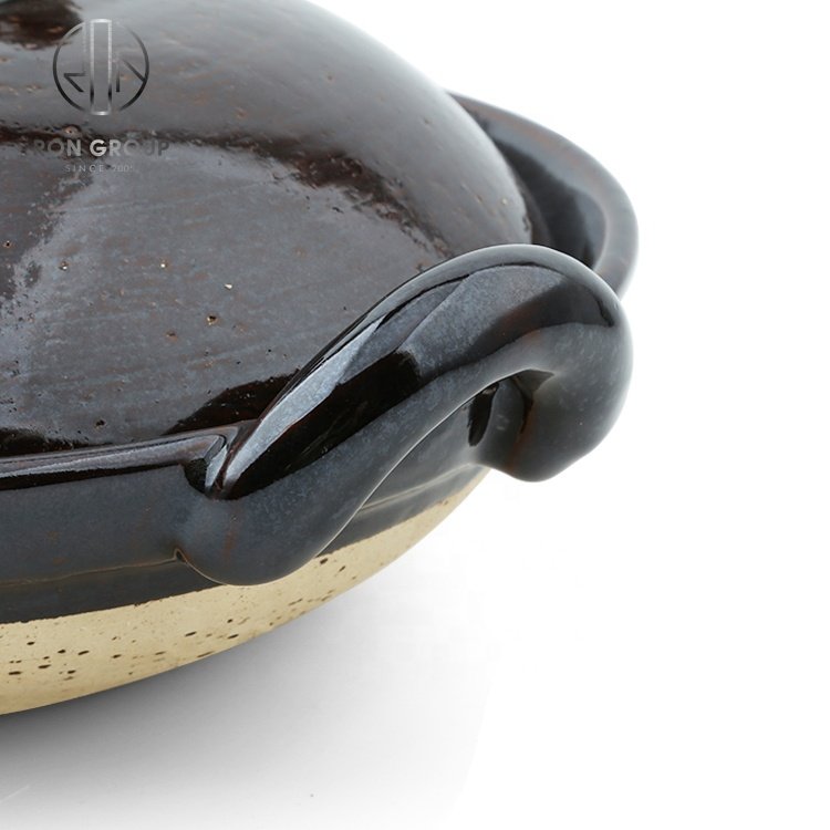Food grade kitchen ware producer vegetables clay ceramic pot heat cooking non stick casseroles with pots cover stock pots