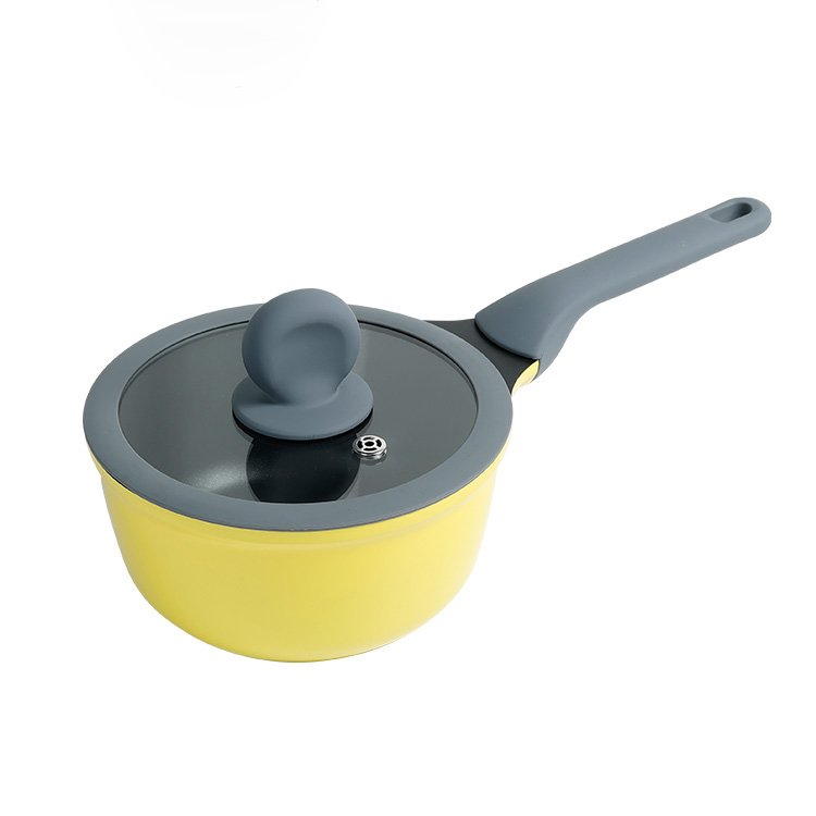 12 pieces of 304 stainless steel aluminum cooking pot can be customized pan non stick cooker set