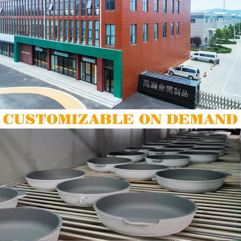 high quality kitchen custom logo die cast iron nonstick pots pan set casserole aluminium saucepan cookware sets of cooking pots