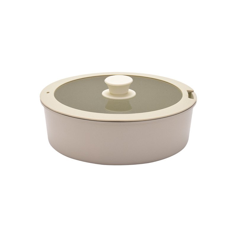 Kitchen Cookware Set Cast Aluminum Non-stick Milk Pot Frying Pan with Detachable Handle