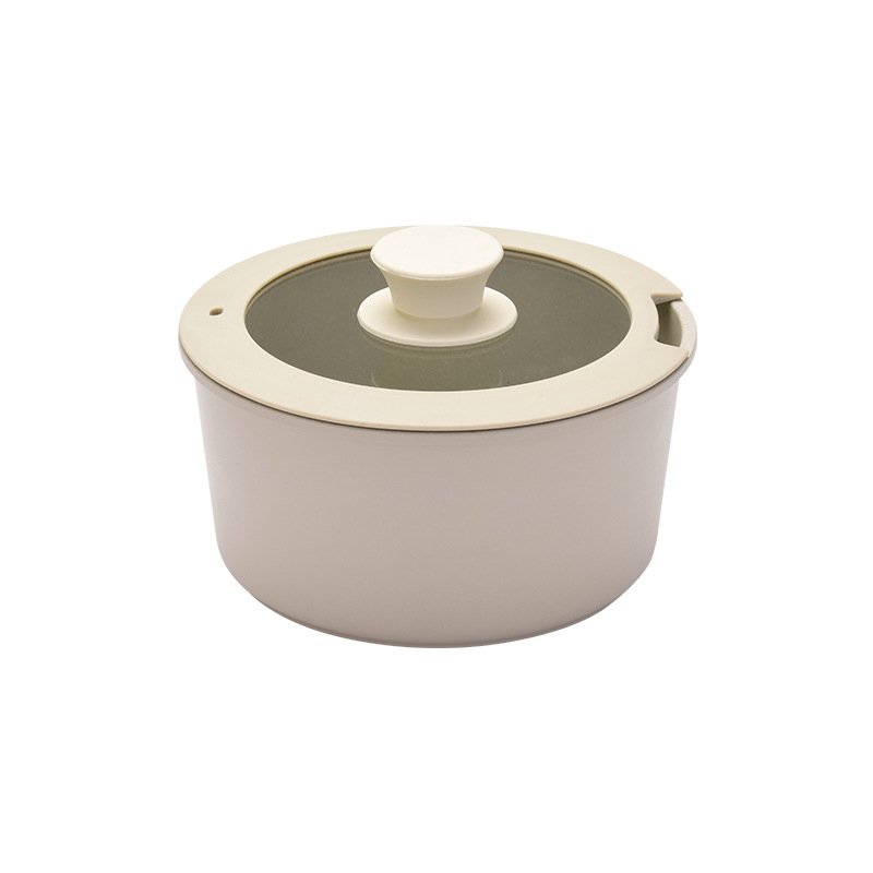 Kitchen Cookware Set Cast Aluminum Non-stick Milk Pot Frying Pan with Detachable Handle