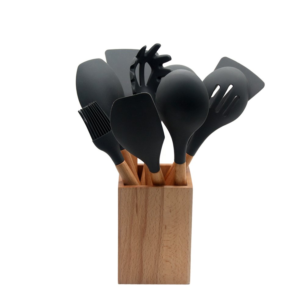 kitchen accessories home and kitchen cookware sets Holder cozinha 10pcs Silicone Cooking Tools Cooking Tool Sets