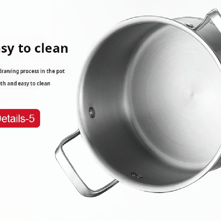 Premium Stainless Steel Cookware Set Cooking Pot Thickened Right Angle Bottom Frying Pan StirFry Pot Stainless Steel Cooking Pot