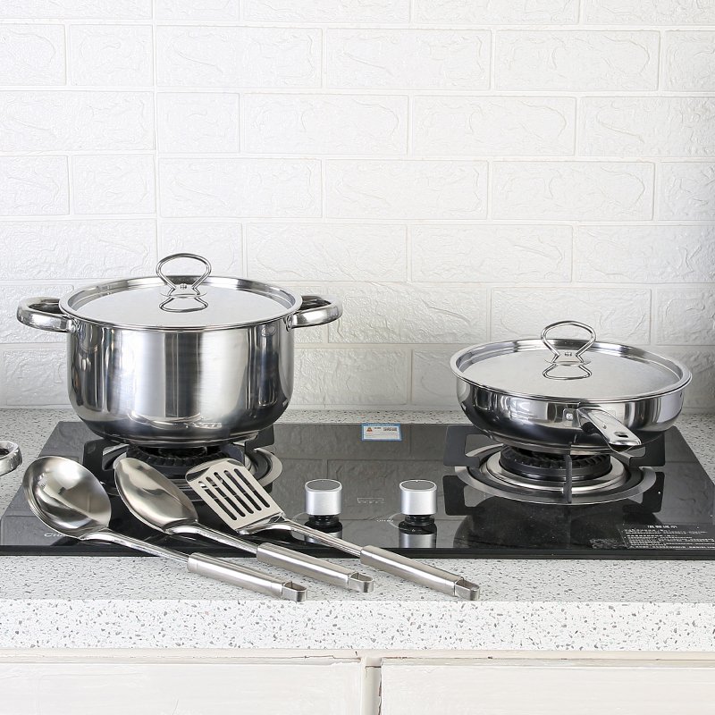 Premium Stainless Steel Nonstick Cookware Sets Factory Wholesale Ollas de Cocina y Freidoras