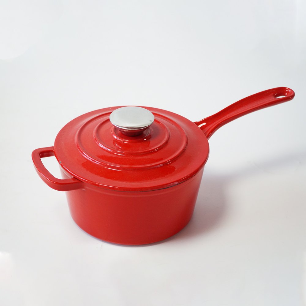 Chuihua Home kitchen enamel coated polished cast iron non stick cooking pots cookware set casseroles Low MOQ soup stock pot