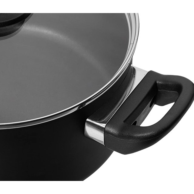 Aluminum nonstick Cookware Sets with bakelite handle in black color