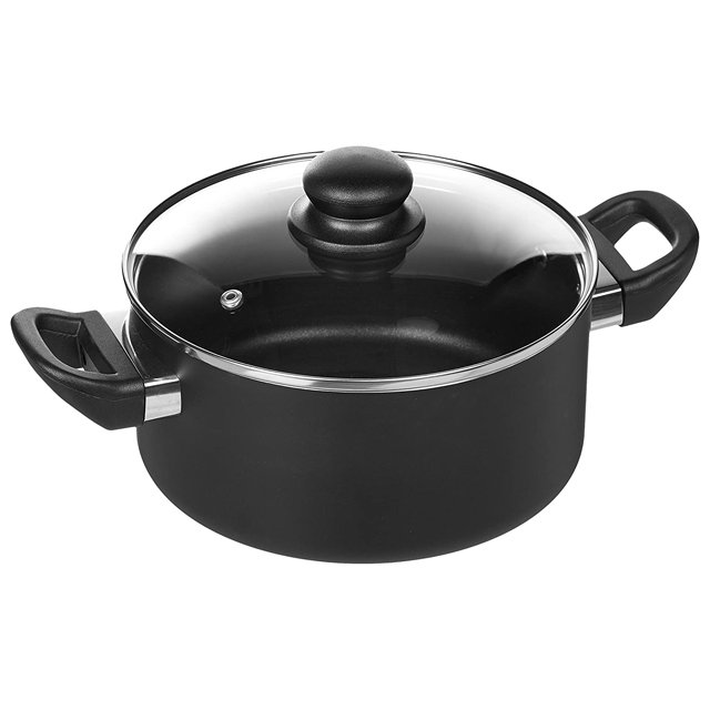 Aluminum nonstick Cookware Sets with bakelite handle in black color