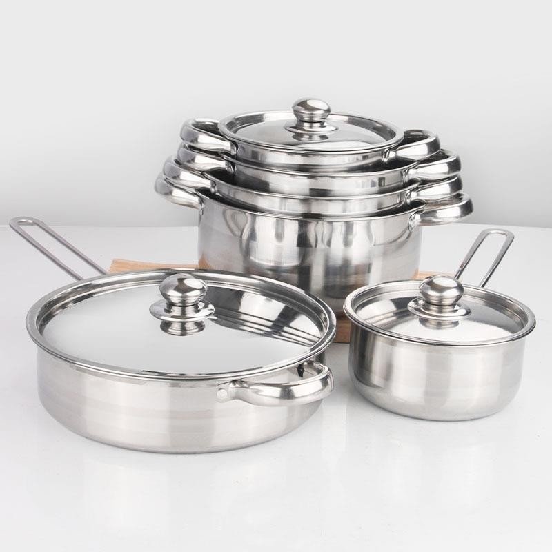 Good price of New product 12 pieces cookware set ceramic coated cookware set high quality stainless steel cookware set