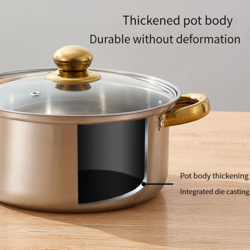 China 6PCS High Quality Nonstick Pots and Pans Set Stainless Steel Kitchen Cookware Cooking Pot Set