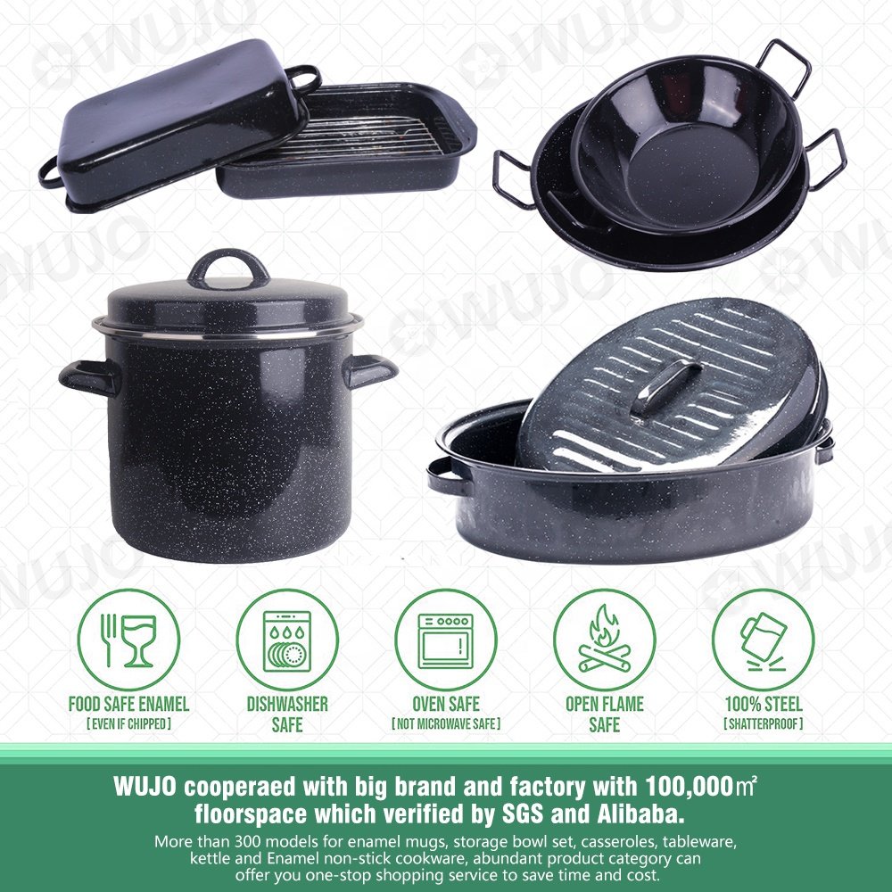 Manufacturer 3pcs Set Large Capacity Non Stick Custom Logo Stainless Steel Cookware Set for Soup