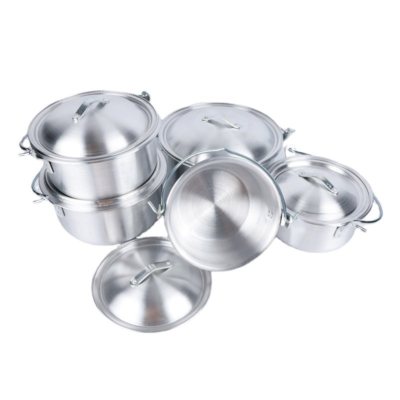 High quality 5pcs set Cooking Pot Set Non-Stick Cookware Granite Home Use Pot Set with handle