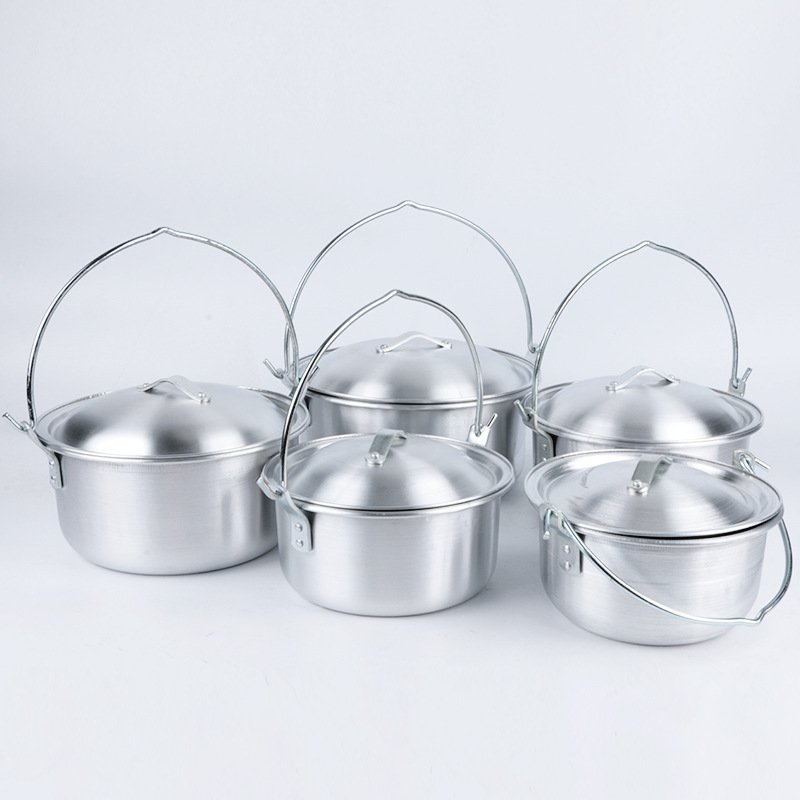 High quality 5pcs set Cooking Pot Set Non-Stick Cookware Granite Home Use Pot Set with handle