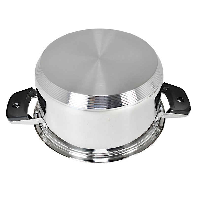 Best price cookware set stainless steel saucepan casserole pots frypan steamer