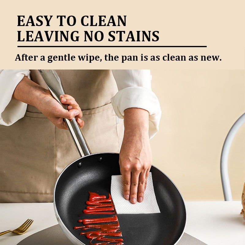 16-40 cm Commercial Cookware Sets Household Double Bottom Fry Pan Aluminum Non-stick Frying Pan for Gas and Induction Cooker