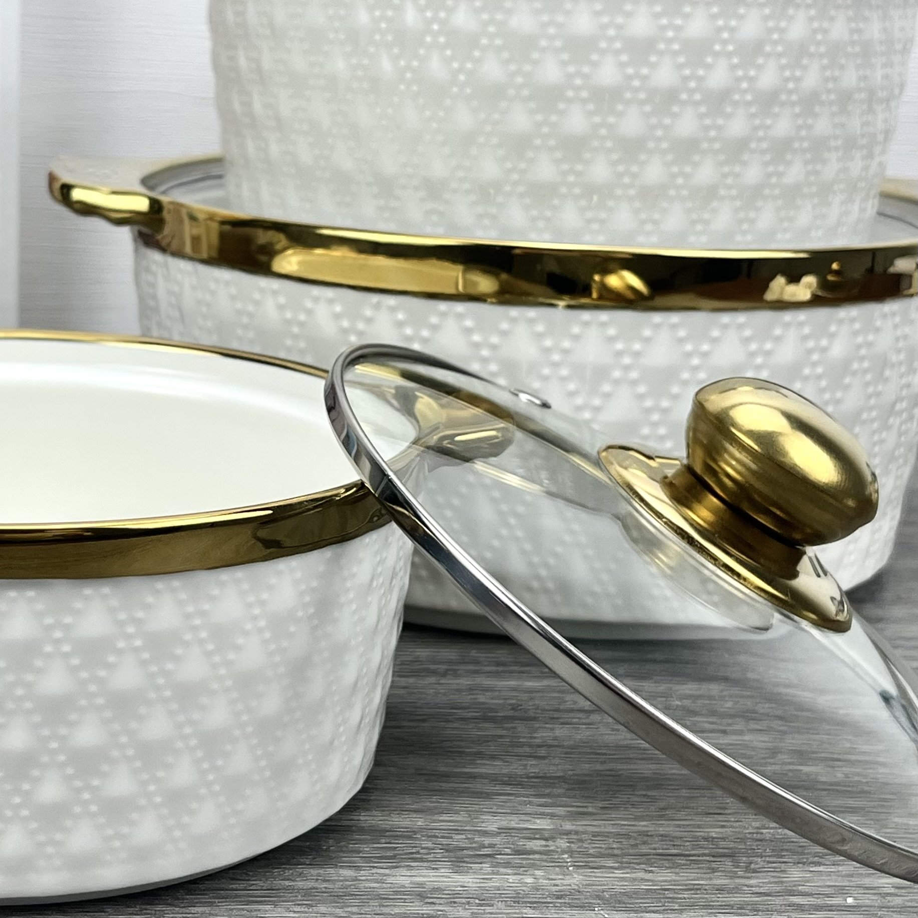 Serveware Dinnerware Plates Kitchen Products Items Bowl Non Stick Cookware Sets Casserole Ceramic Soup Cooking Pot Set With Lid
