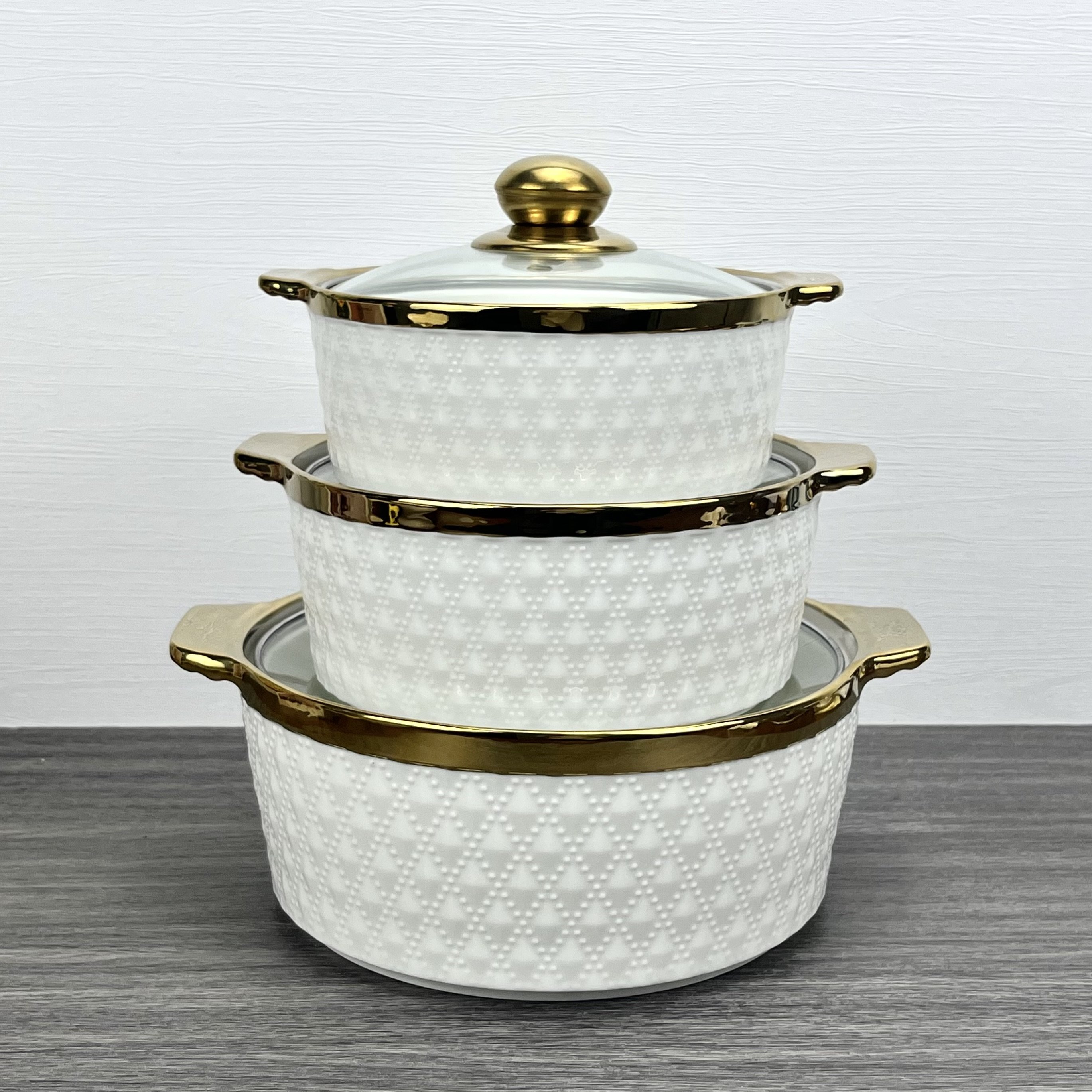 Serveware Dinnerware Plates Kitchen Products Items Bowl Non Stick Cookware Sets Casserole Ceramic Soup Cooking Pot Set With Lid