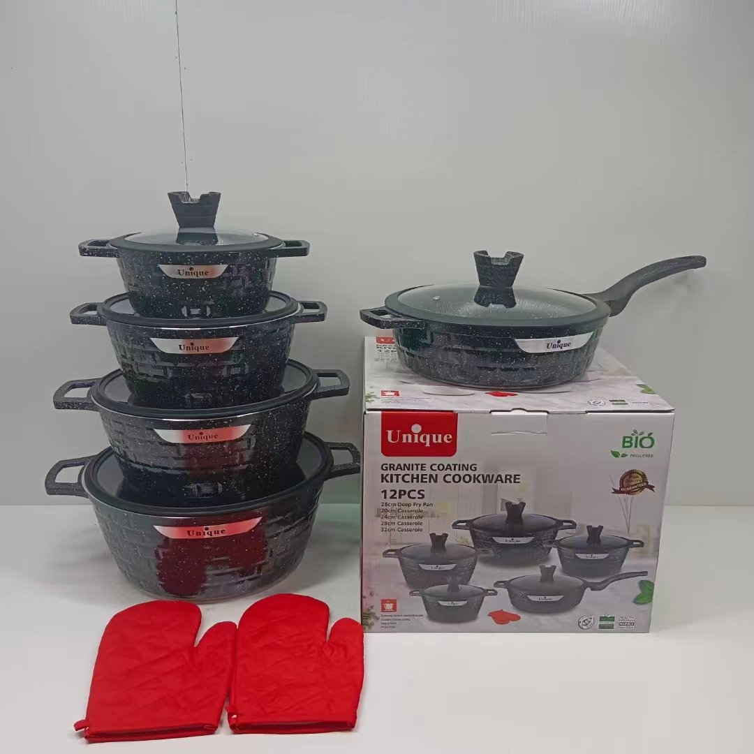 Wholesale Kitchen Non Stick Cookware Set Non Stick Cooking Utensil Set Cast Iron Nonstick Cookware Sets