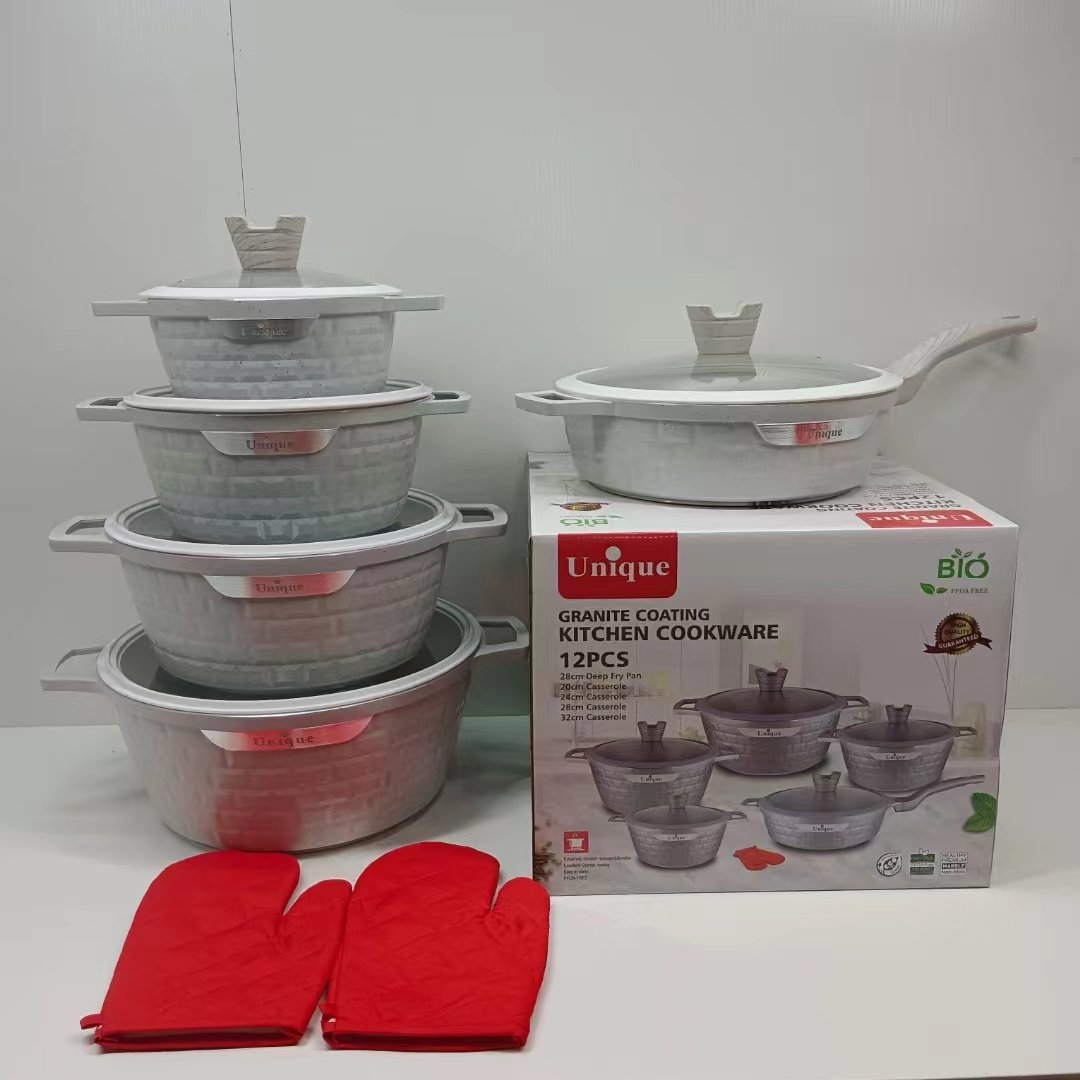 Wholesale Kitchen Non Stick Cookware Set Non Stick Cooking Utensil Set Cast Iron Nonstick Cookware Sets