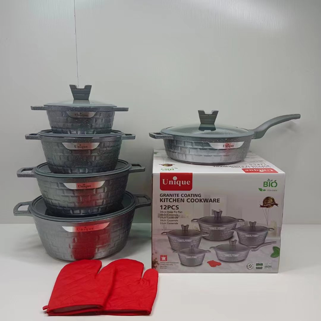 Wholesale Kitchen Non Stick Cookware Set Non Stick Cooking Utensil Set Cast Iron Nonstick Cookware Sets