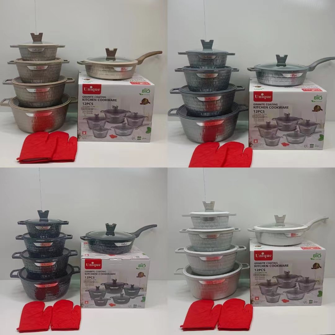 Wholesale Kitchen Non Stick Cookware Set Non Stick Cooking Utensil Set Cast Iron Nonstick Cookware Sets