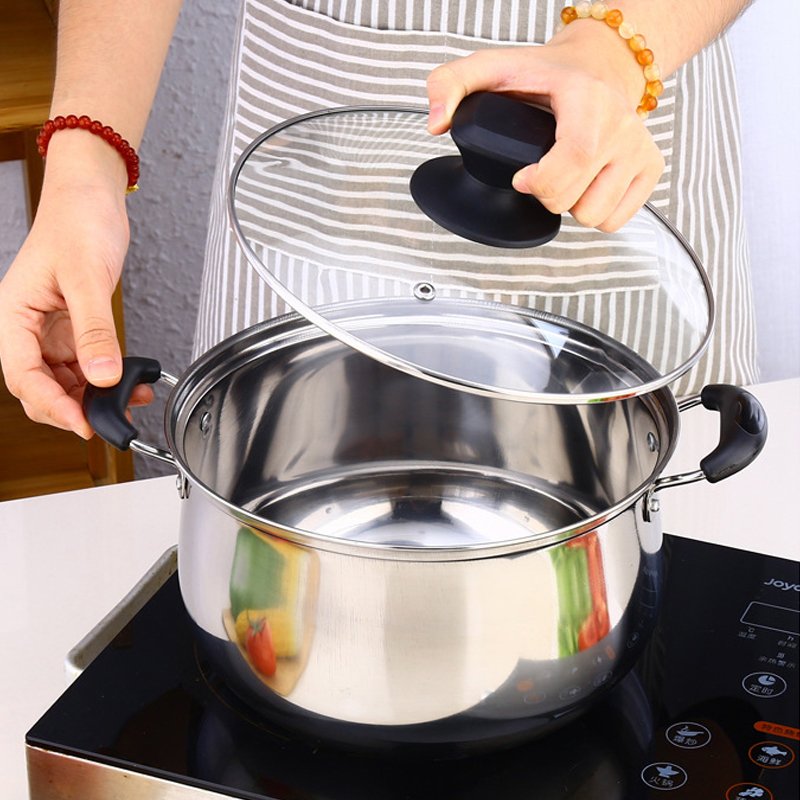 Customization kitchen utensils Stainless Steel pots and pans non-stick cookware set Handles Bakelite