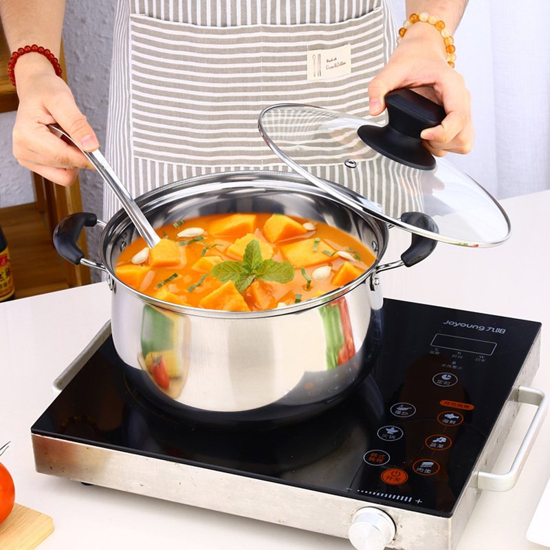 Customization kitchen utensils Stainless Steel pots and pans non-stick cookware set Handles Bakelite