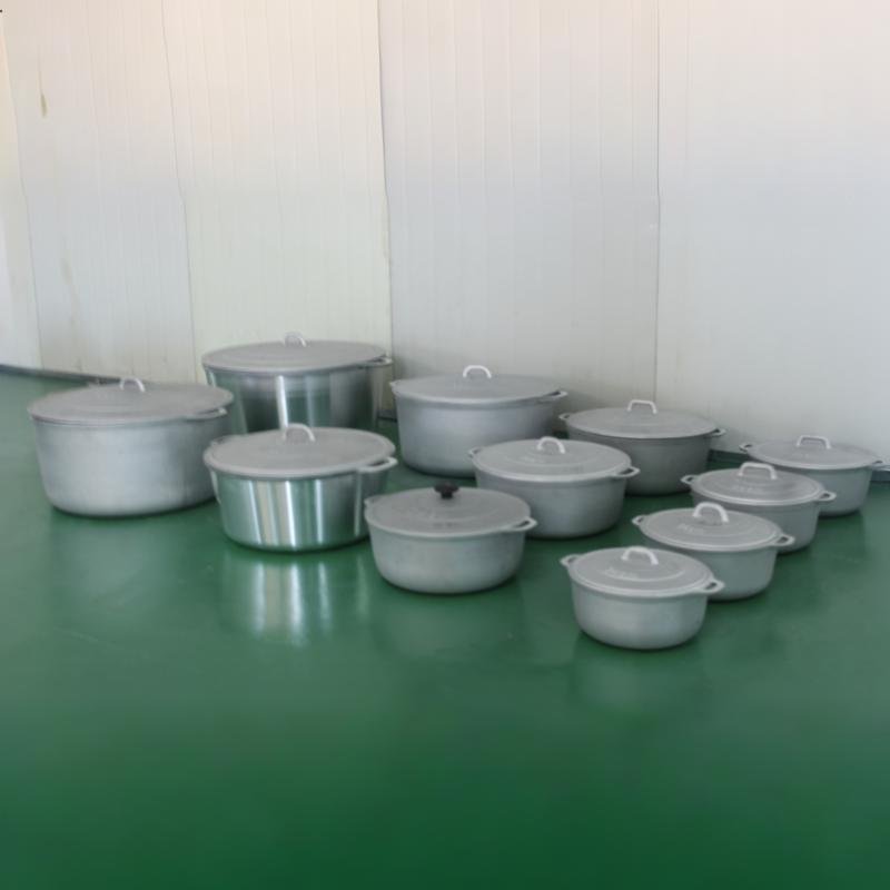 Heavy Duty Gravity cast Die-Cast Non-Stick Aluminum Cookware Set Casserole Cooking Pot