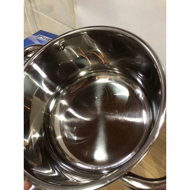 Soup Pots Set of 4 18/20/22/24cm Stainless Steel Soup Cookware Sets Stock Pots Round Cooking Pot with Lid