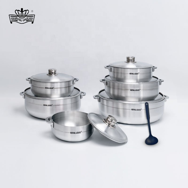 6 Pieces Aluminum Cooking Pot Sets Die Cast Nonstick Pot And Pan Aluminium Wok With Handle Aluminium Cookware