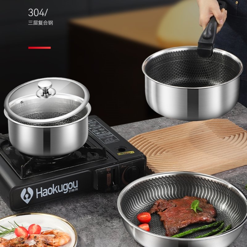 Luxury utensils set kitchen cookware pans cooking cookware sets