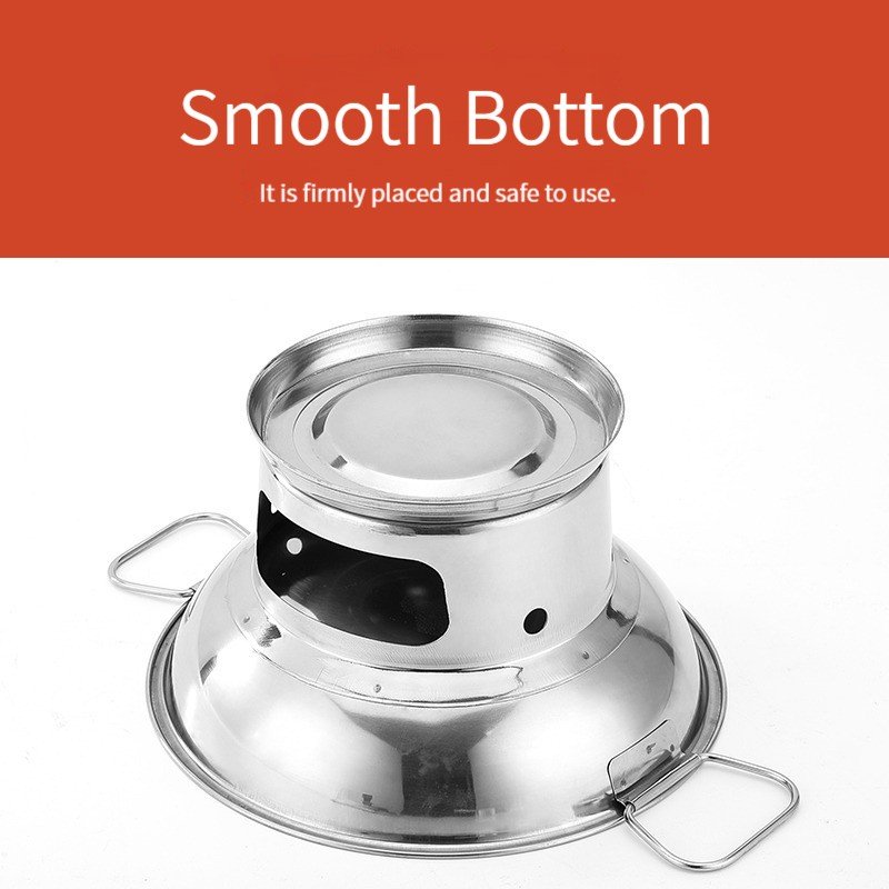 New Arrivals Alcohol Stove Cookware Keep Food Warm Anytime Stainless Steel Cookware Set For Hotel