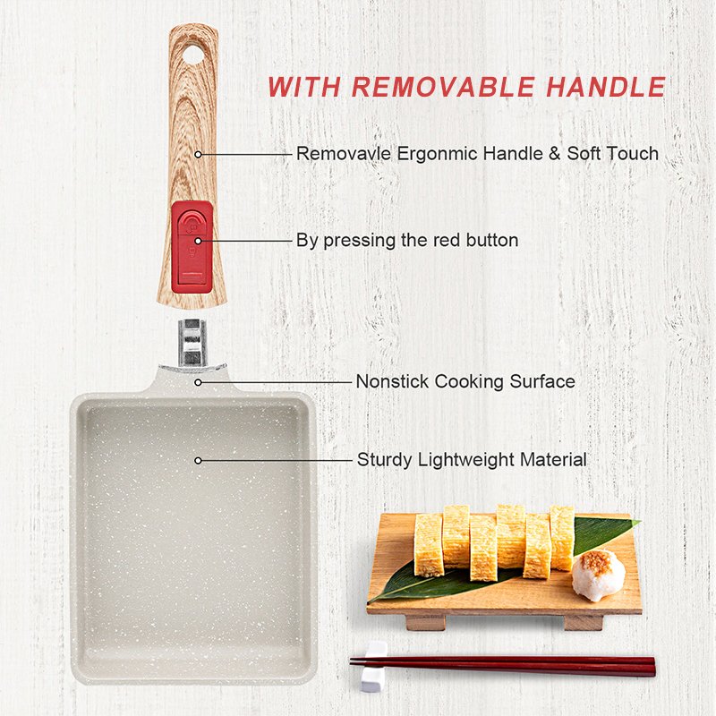 BOBIKUKE Wholesale Die Cast Aluminium Hoffman Cookware Tamagoyaki Steak Frypan Soup Pots And Pan Cookware Set