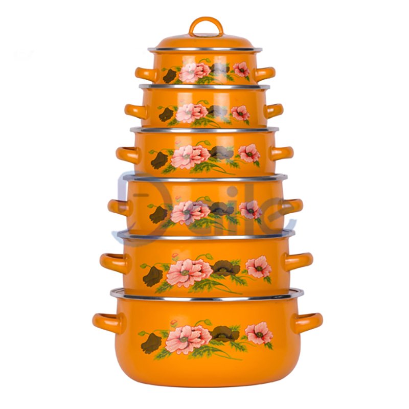 Wholesale Enameled Restaurant Cooking Pot Set Cookware Set Cooking Casserole