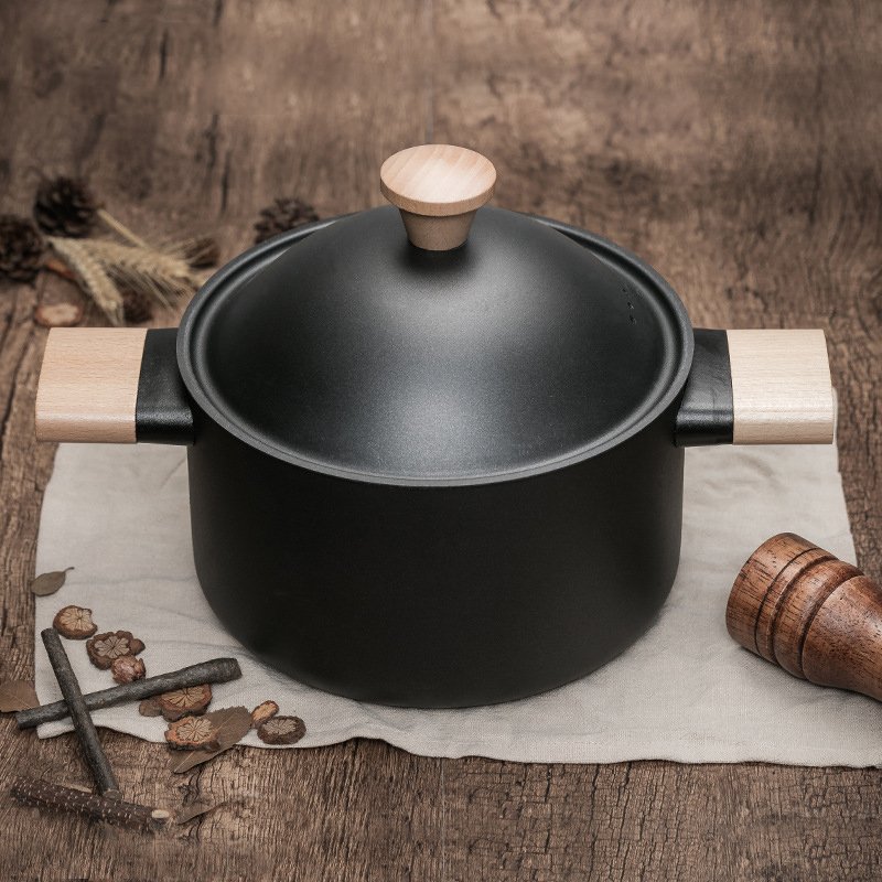 new product ideas 2024 Luxury Refined iron 3 Piece cooking Pot Sets Non Stick Frying Pan Cookware Set