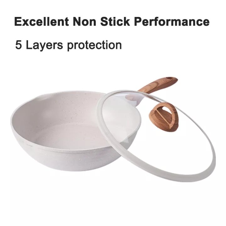 JEETEE PFOA Free Pots and Pans Set Nonstick 23pcs Healthy Kitchen Cookware Sets Induction Granite Stone Frying Pans