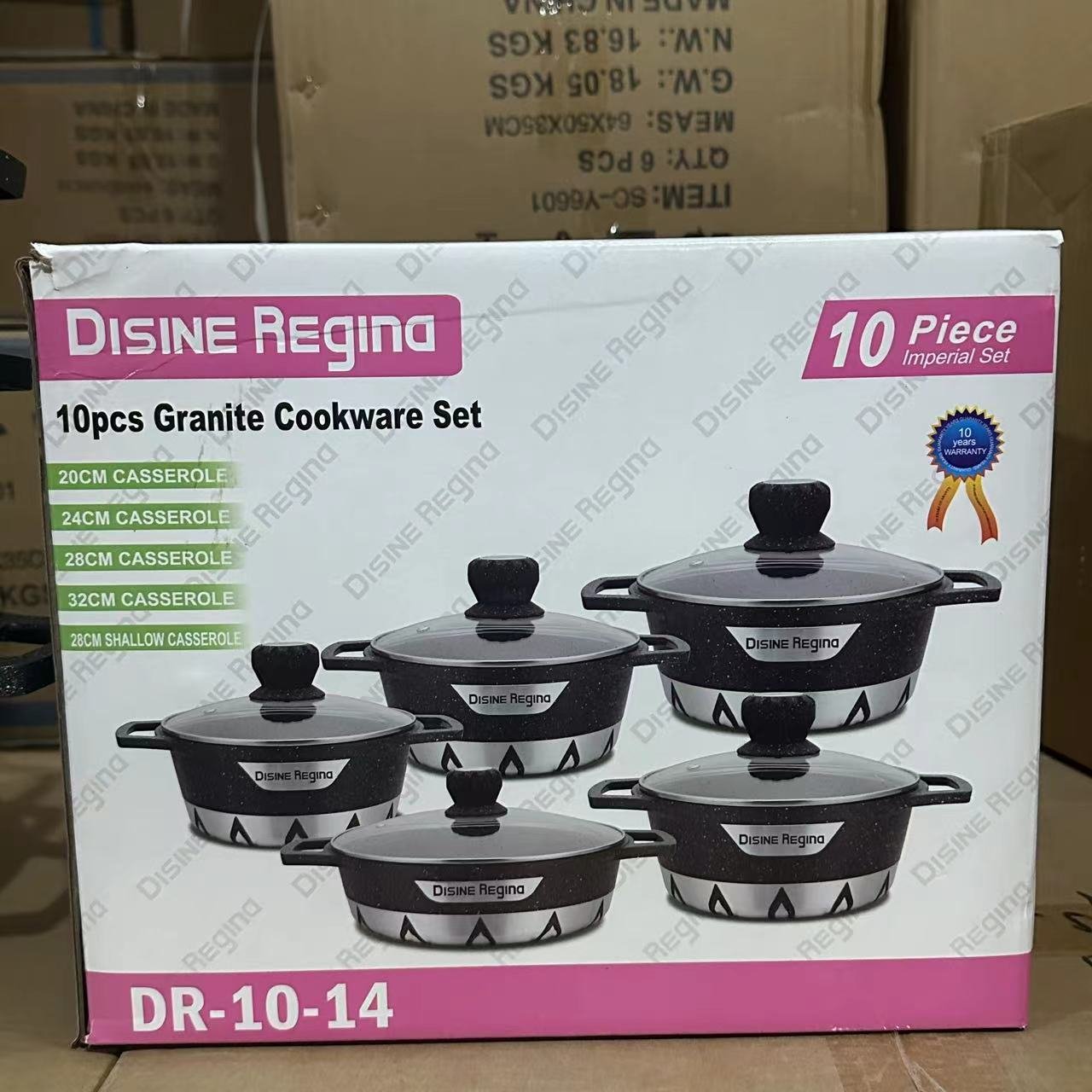 High Quality 10 pieces Cooking Pot New Arrival Home Use Aluminium Alloy Set Kitchen Cookware