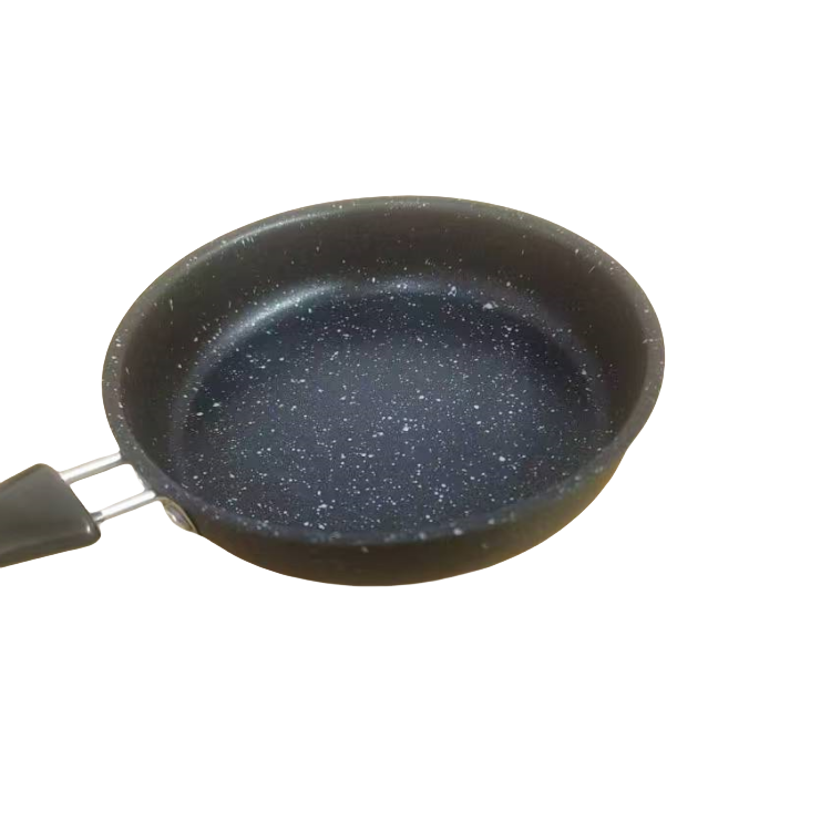 Induction Cooker-Compatible round Steel Frying Pan Flat Bottom Cooking Pot for Gas Grilling Baking Metal Egg Cookware Set